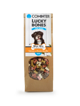 LUCKY BONES MINI MIX POLLO, BUEY Y CORDERO