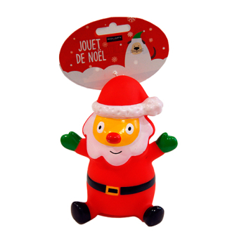 CHRISTMAS TOY DOG PAPA NOEL VINILO CON SONIDO