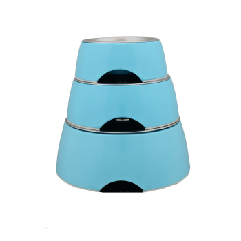 BOWL MELAMINA INOX AZUL - 1